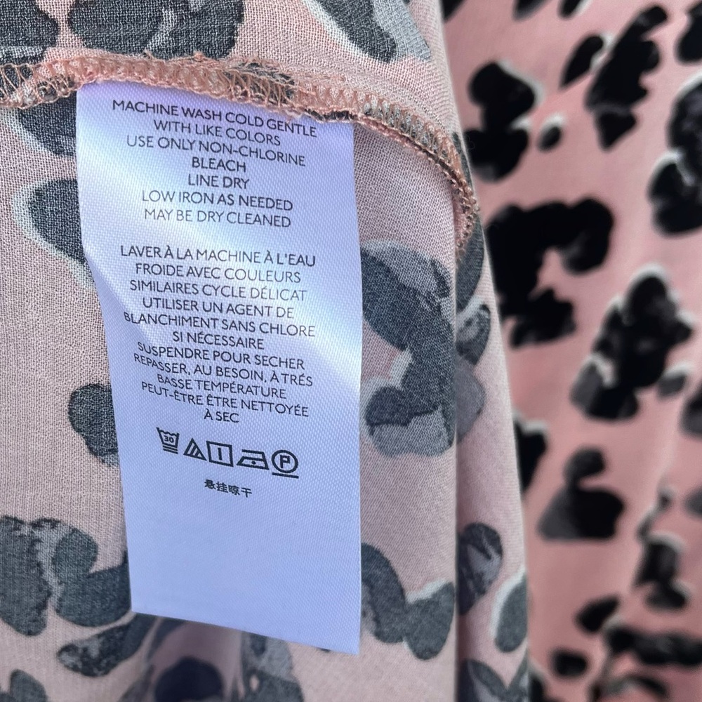 Maeve by Anthropologie NWT Rita Printed Tunic Side Slits Leopard Midi Size 1X - Picture 7 of 8